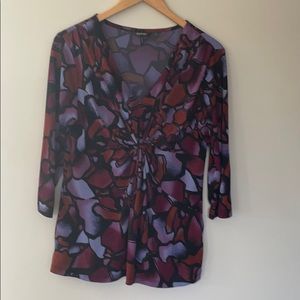 Geometric print blouse
